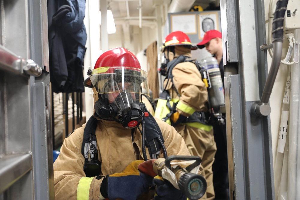 USS Paul Ignatius Holds Damage Control Drills