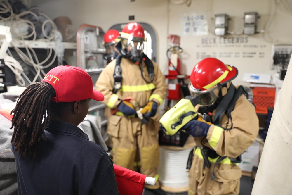 USS Paul Ignatius Holds Damage Control Drills