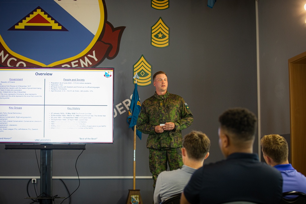 Multinational service members attend BLC at 7th Army NCOA