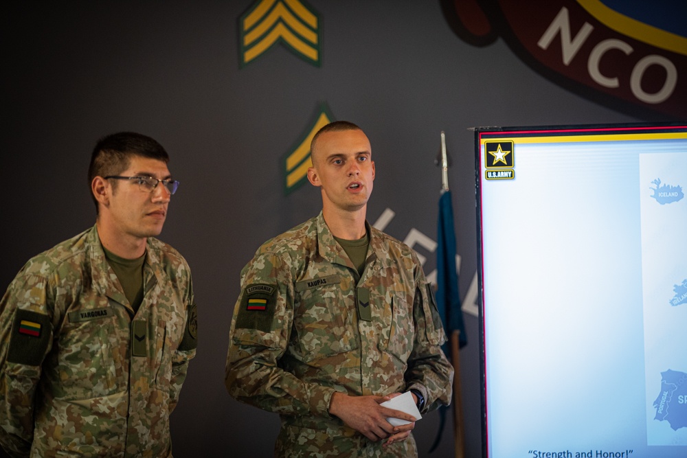 Multinational service members attend BLC at 7th Army NCOA