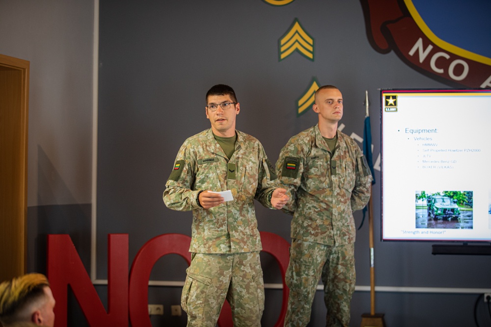 Multinational service members attend BLC at 7th Army NCOA