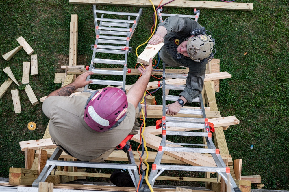 911th Technical Rescue Engineer Company Trains during Exercise Capital Shield 2023