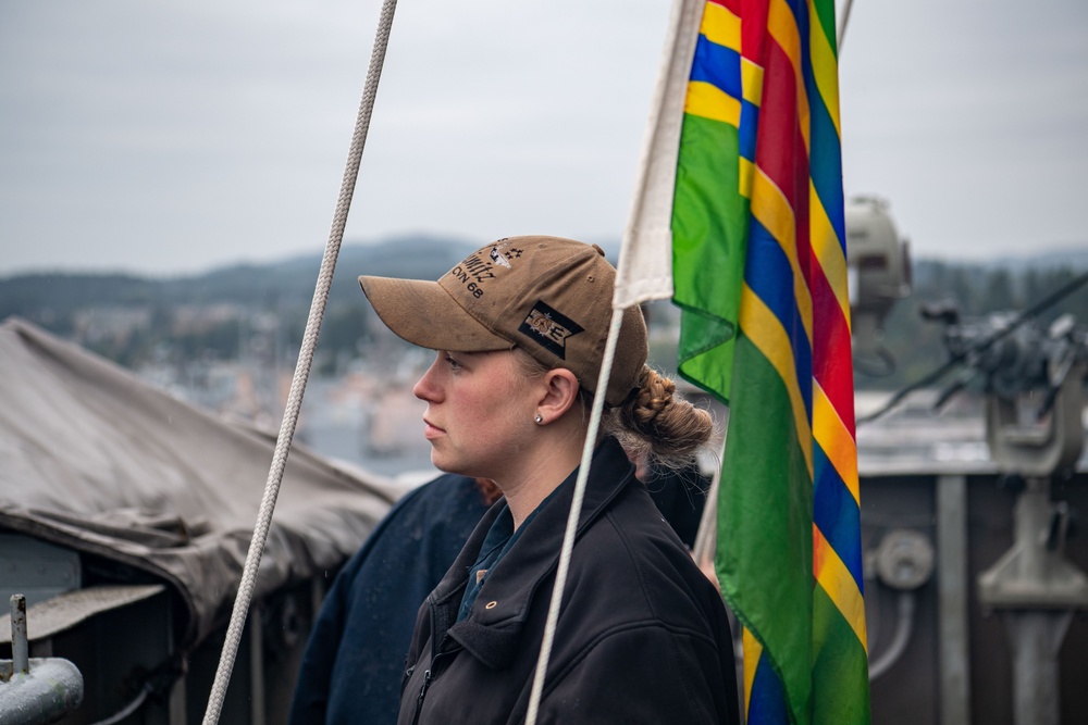 Sailor Prepares to Shift Colors