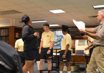 Chief Petty Officer selectees from PCU John F. Kennedy (CVN 79) participate in history program provided by the Hampton Roads Naval Museum