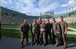 U.S Navy P-8A Poseidon Conducts Flyover for the Green Bay Packers