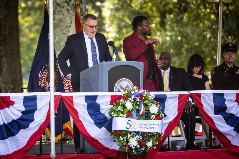 National Memorial Cemetery at Quantico hosts the 50th Anniversary celebration of the National Cemetery Administration