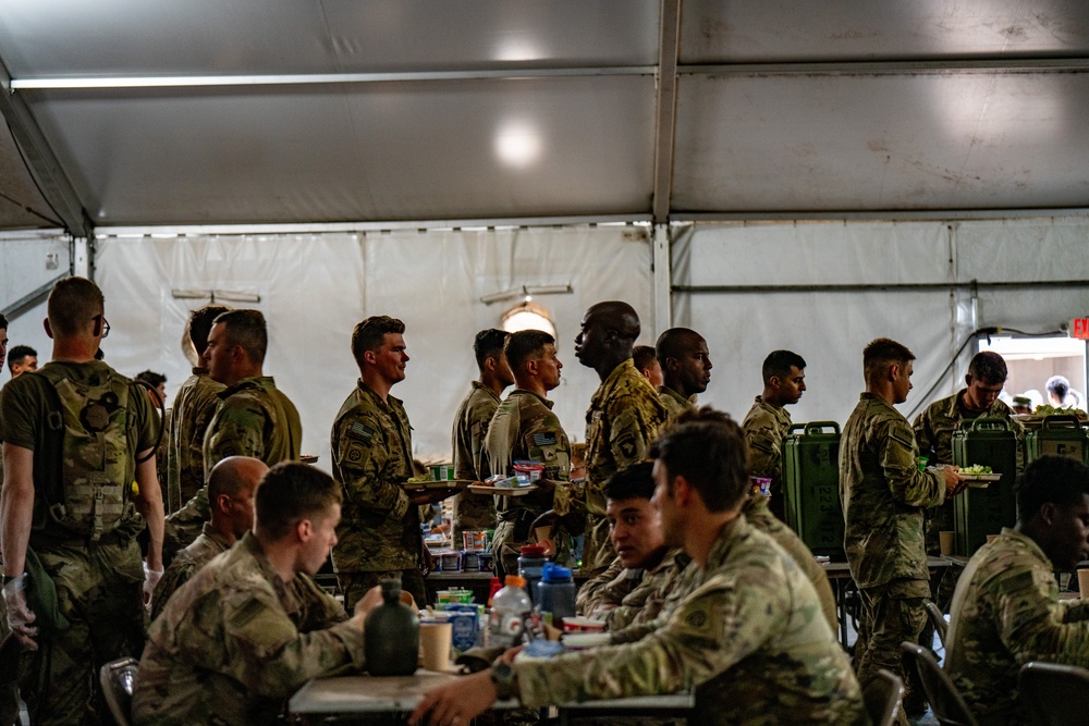 223rd QM Field Feeding Company Hosts JRTC 23-10 Breakfast