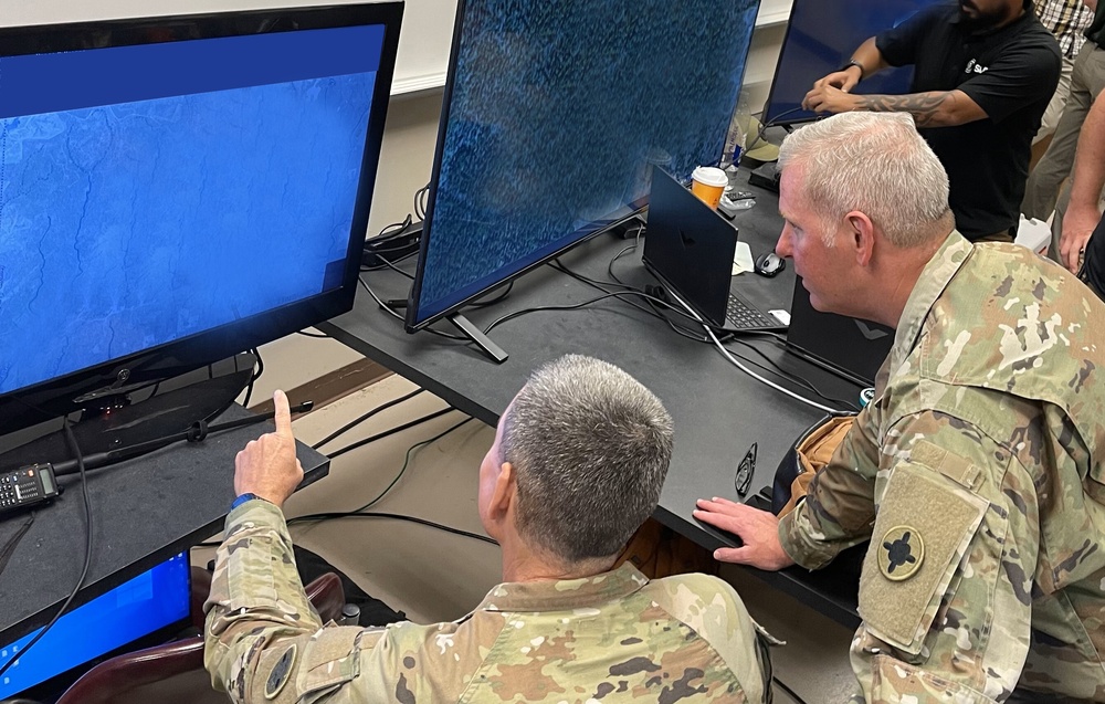 Brig. Gen. John Nipp Analyzes Data from Exercise during Thunderstrike II