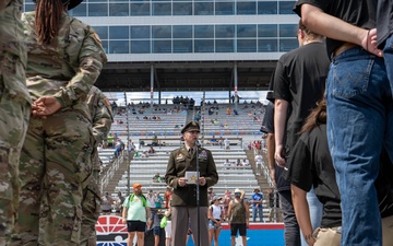 III Armored Corps Soldiers perform outreach for the American people at Texas Motor Speedway