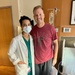 Lt. Nathan Henderson with Dr. Jamie Diaz Robinson before surgery at Walter Reed