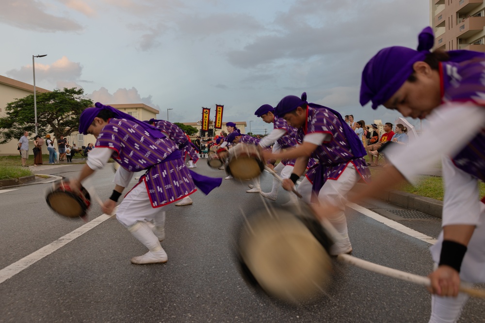 Eguchi Eisa Group Performs on Camp Foster