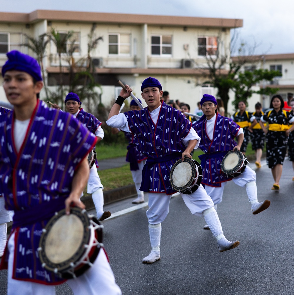 Eguchi Eisa Group Performs on Camp Foster