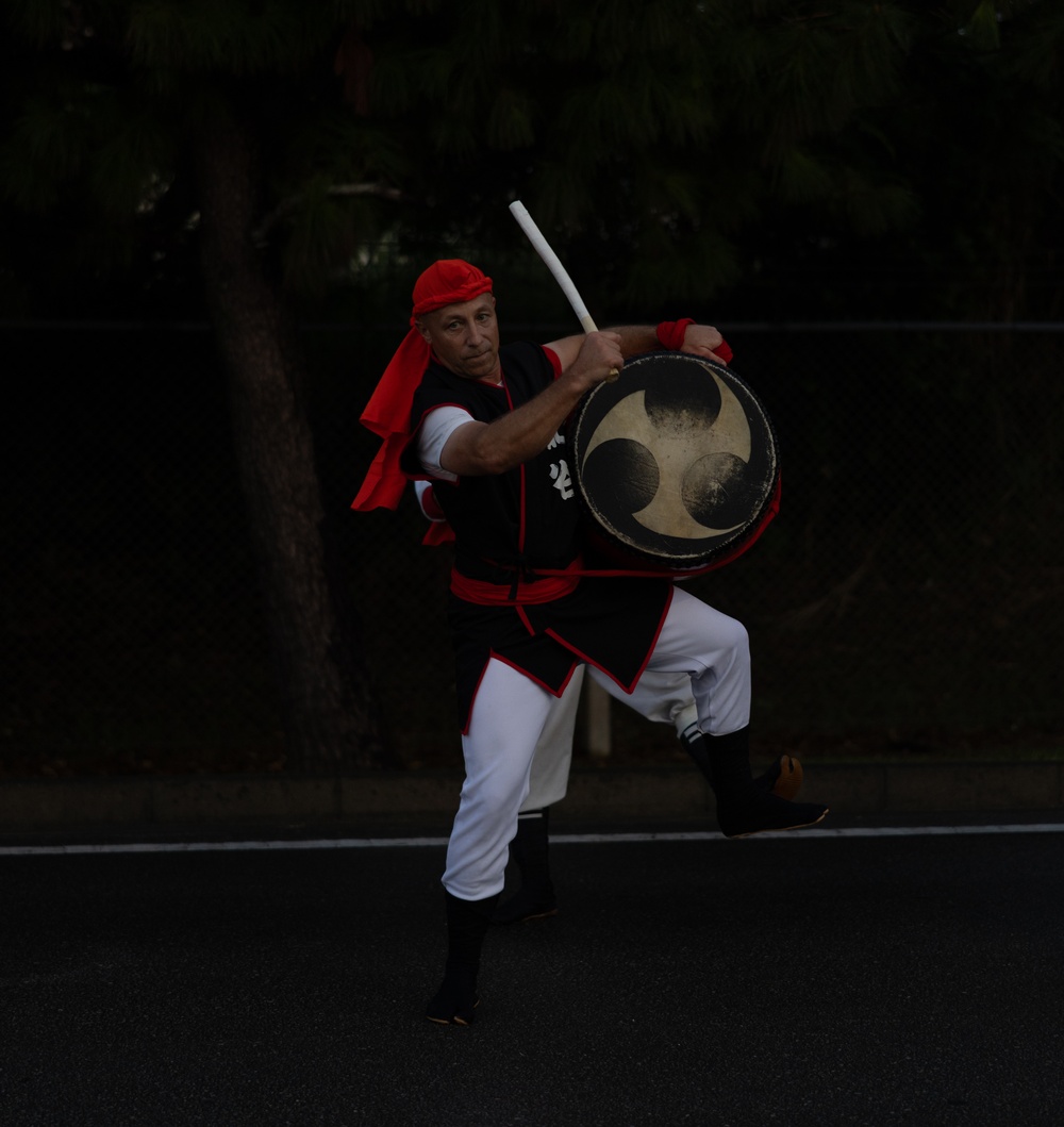 Eguchi Eisa Group Performs on Camp Foster