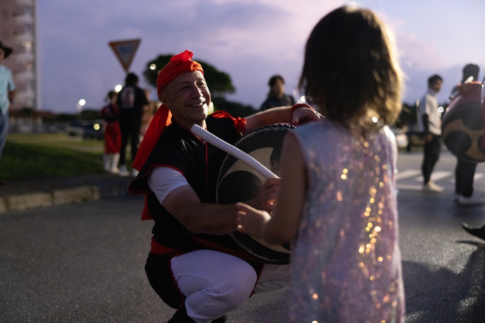 Eguchi Eisa Group Performs on Camp Foster