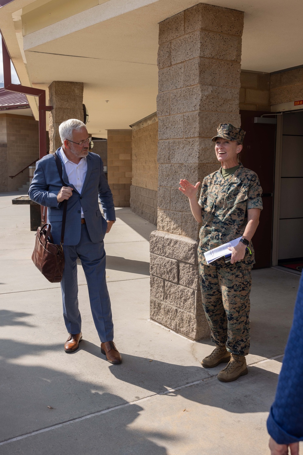 Marine Corps University Board of Visitor members visit the Camp Pendleton SNCO Academy