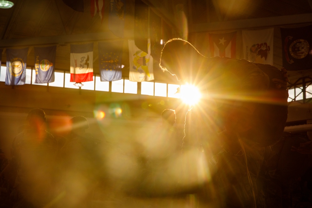 82nd Airborne Division Paratroopers conduct night jump during JRTC