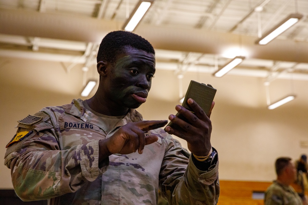 82nd Airborne Division Paratroopers conduct night jump during JRTC