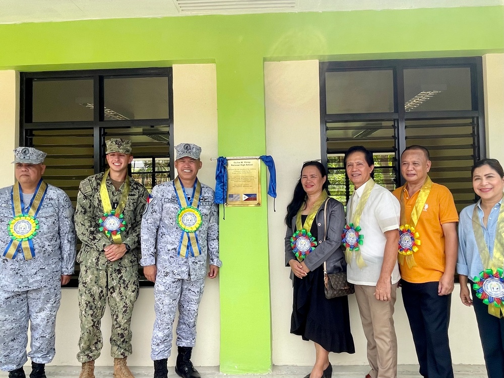 Brookes Point School Ribbon Cutting (NMCB-3)