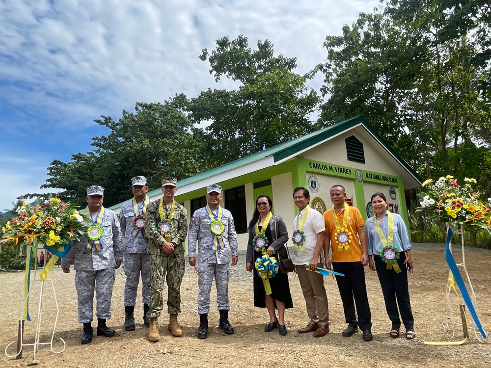 Brookes Point School Ribbon Cutting (NMCB-3)