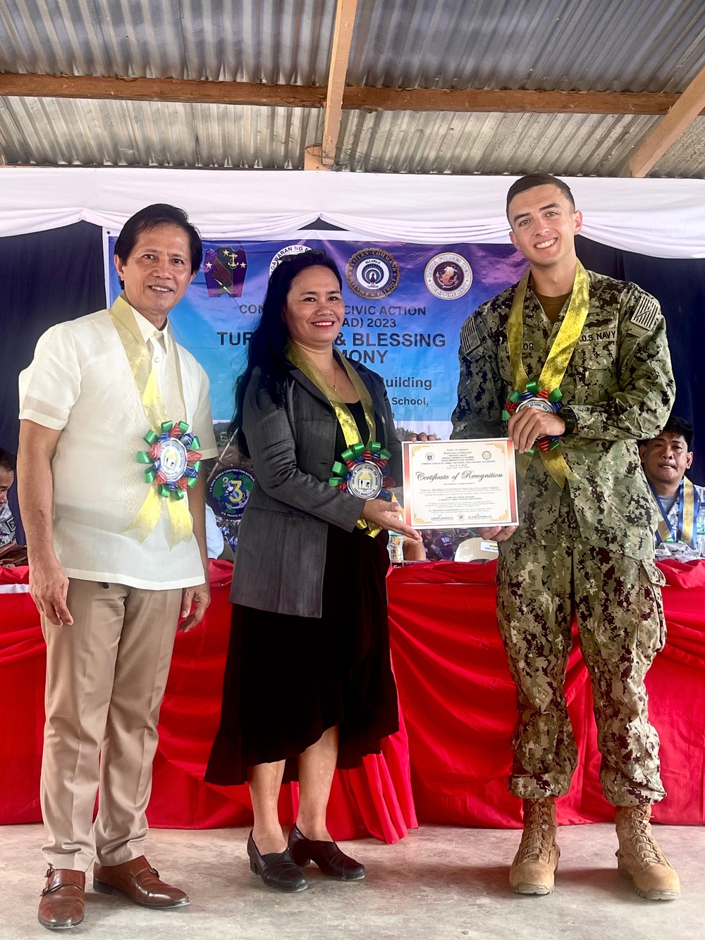 Brookes Point School Ribbon Cutting (NMCB-3)