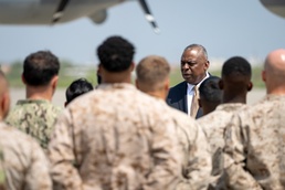 Secretary of Defense visits Camp Lemonnier