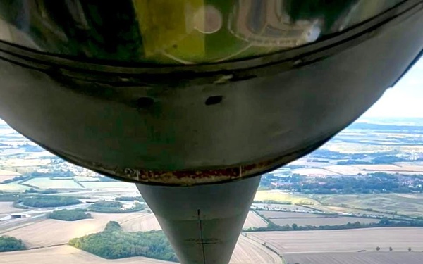 100th ARW performs flyover at Madingley American Cemetery