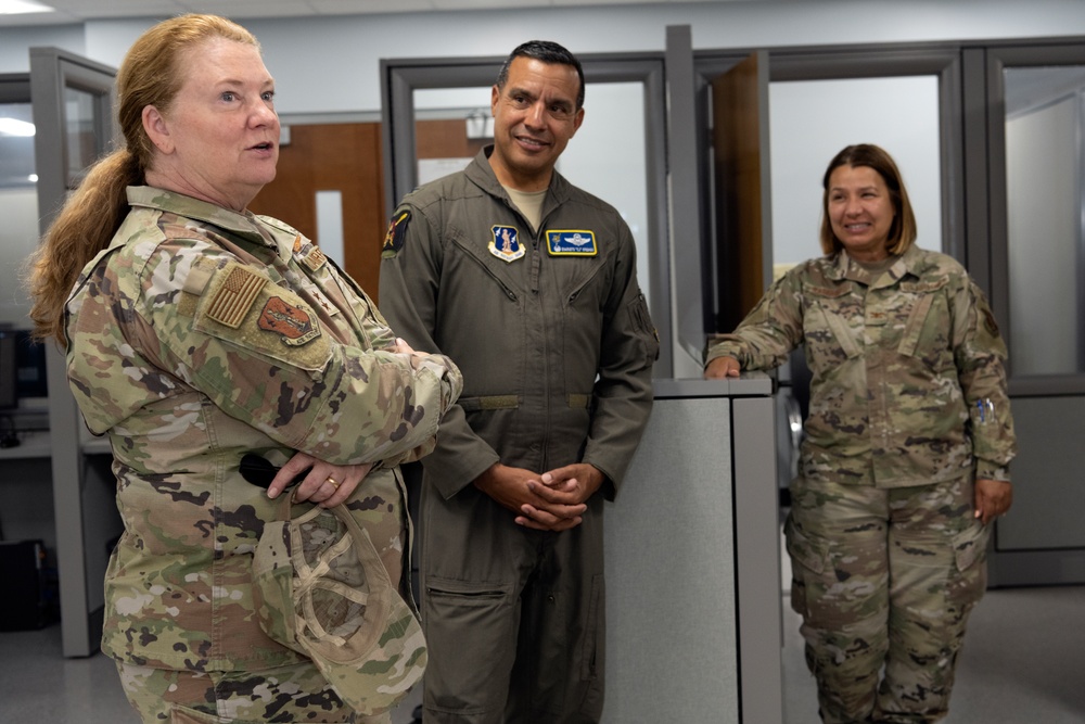 Maj. Gen. Wendy B. Wenke visits the 156th Wing