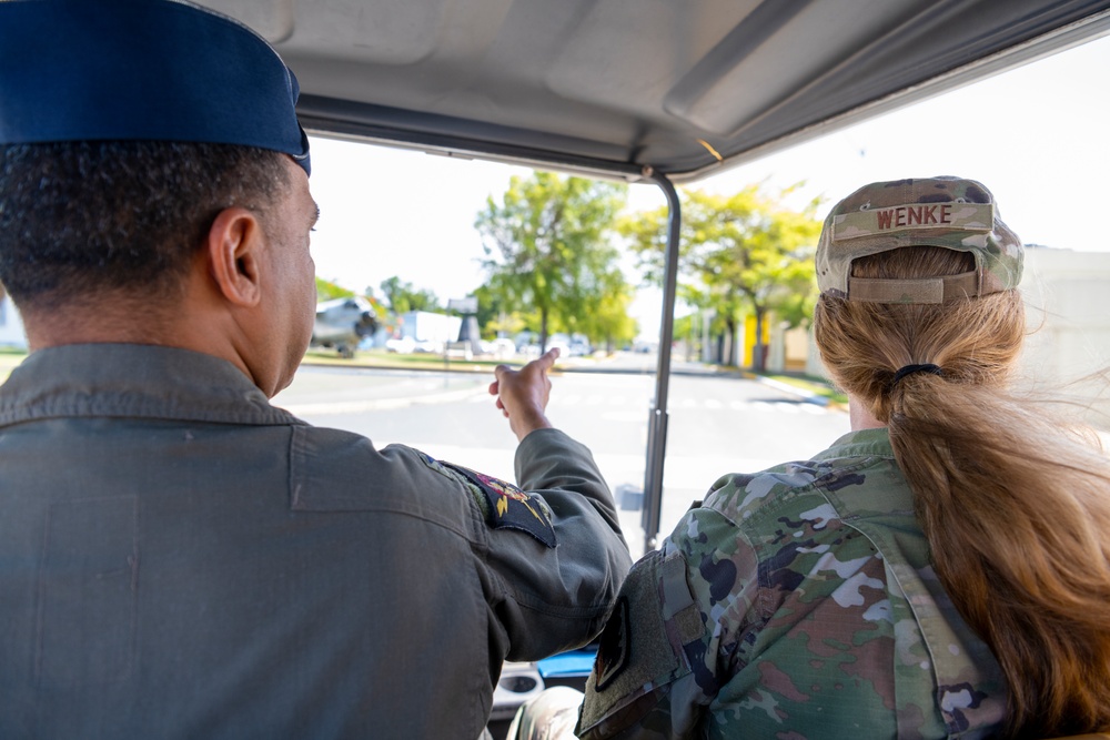 Maj. Gen. Wendy B. Wenke visits the 156th Wing