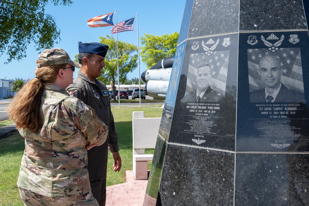 Maj. Gen. Wendy B. Wenke visits the 156th Wing