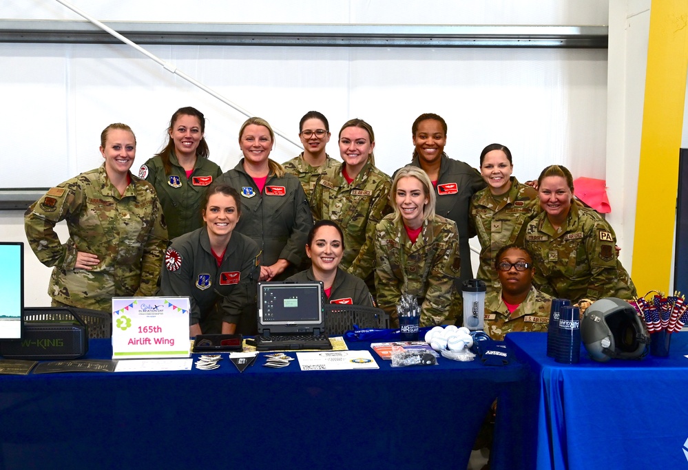 165th Airlift Wing and 117th Air Control Squadron participate in Girls in Aviation Day