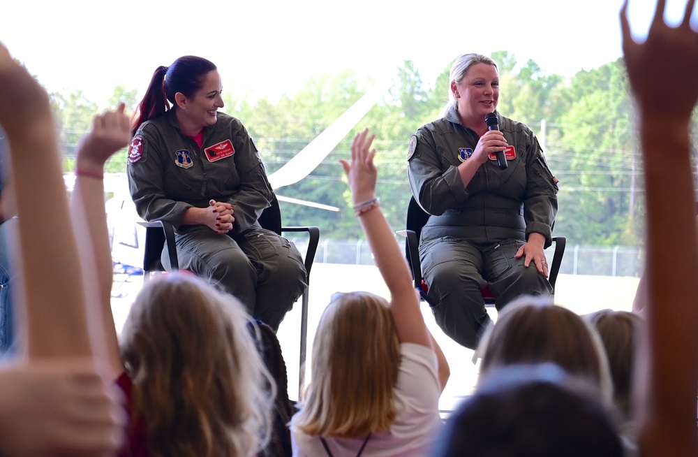 165th Airlift Wing and 117th Air Control Squadron participate in Girls in Aviation Day