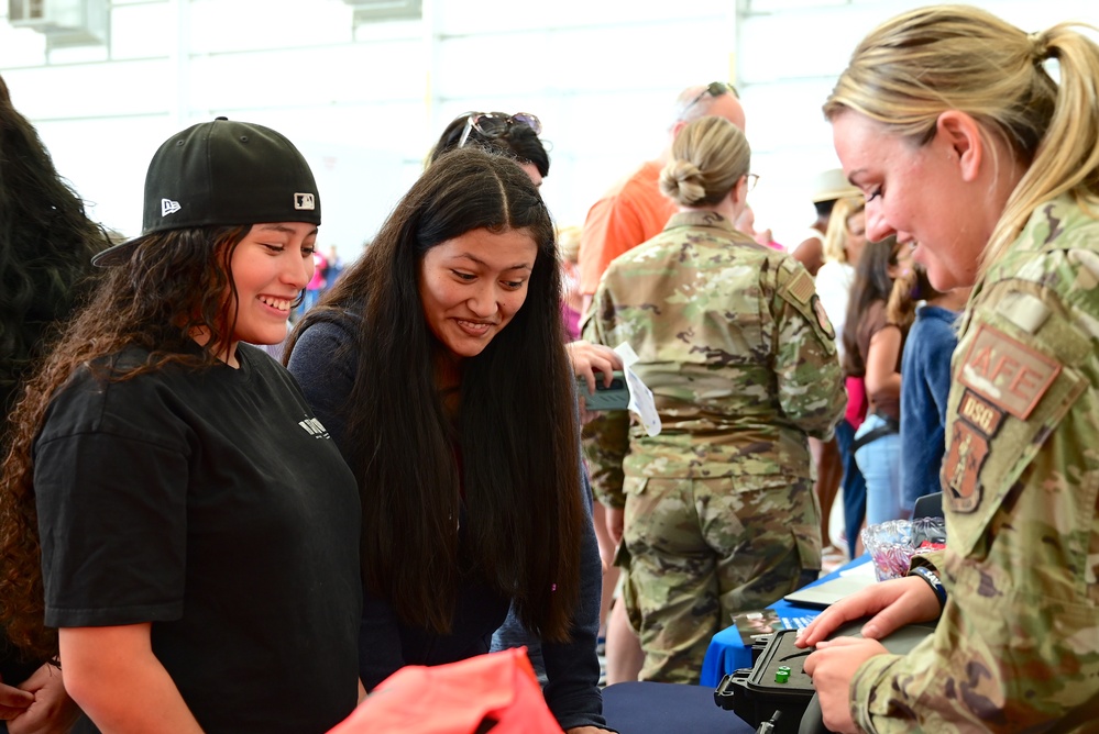 165th Airlift Wing and 117th Air Control Squadron participate in Girls in Aviation Day