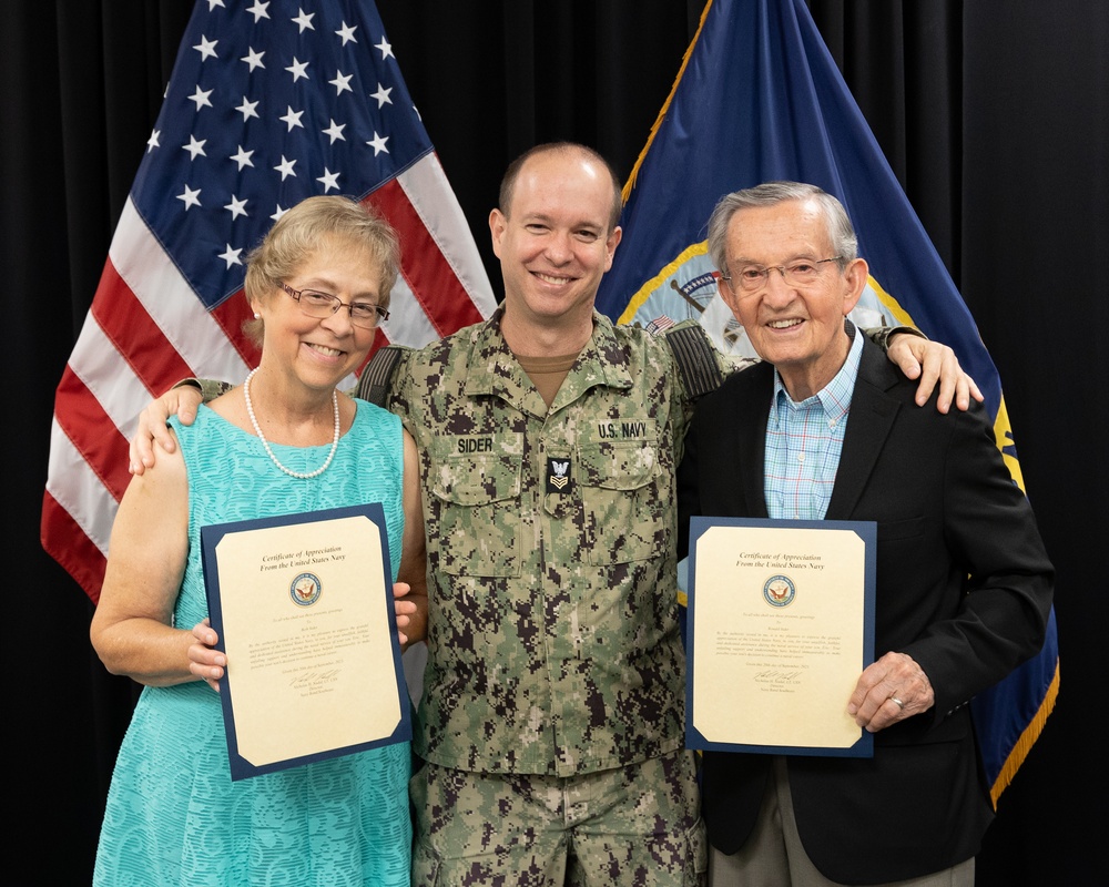 Musician 1st Class Eric Sider Reenlists