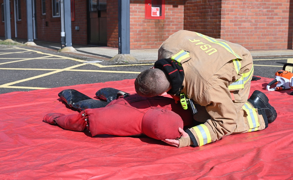 100th ARW firefighters, defenders work together on natural disaster mass care exercise