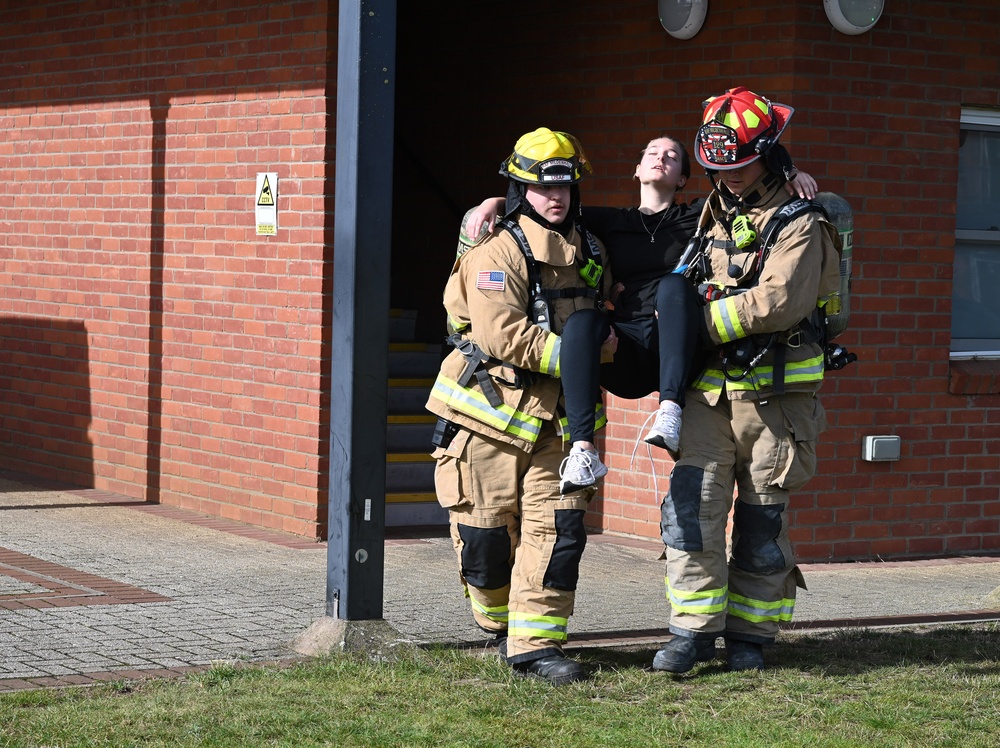 100th ARW firefighters, defenders work together on natural disaster mass care exercise