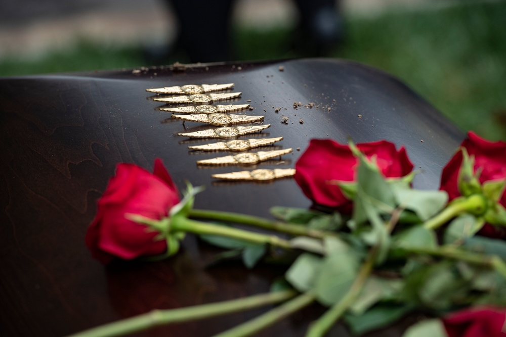 Military Funeral Honors are Conducted for U.S. Marine Corps Cpl. Spencer Collart in Section 52