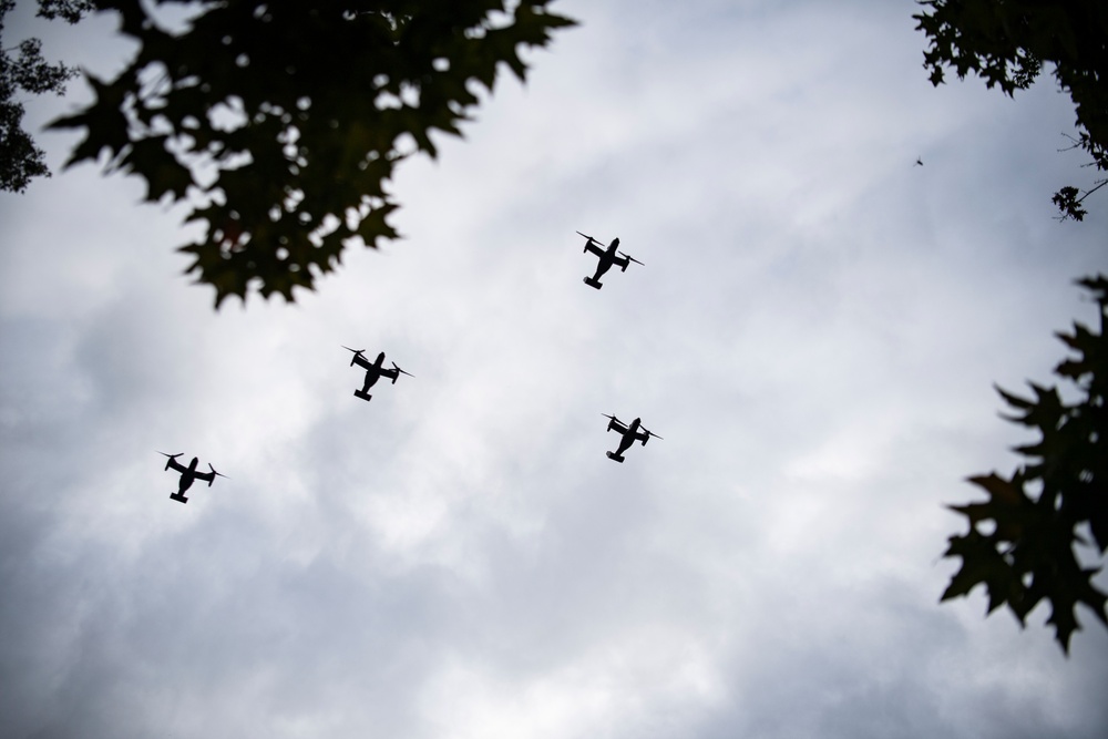 Military Funeral Honors are Conducted for U.S. Marine Corps Cpl. Spencer Collart in Section 52