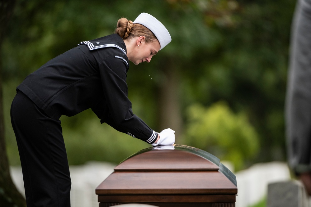 Military Funeral Honors are Conducted for U.S. Marine Corps Cpl. Spencer Collart in Section 52