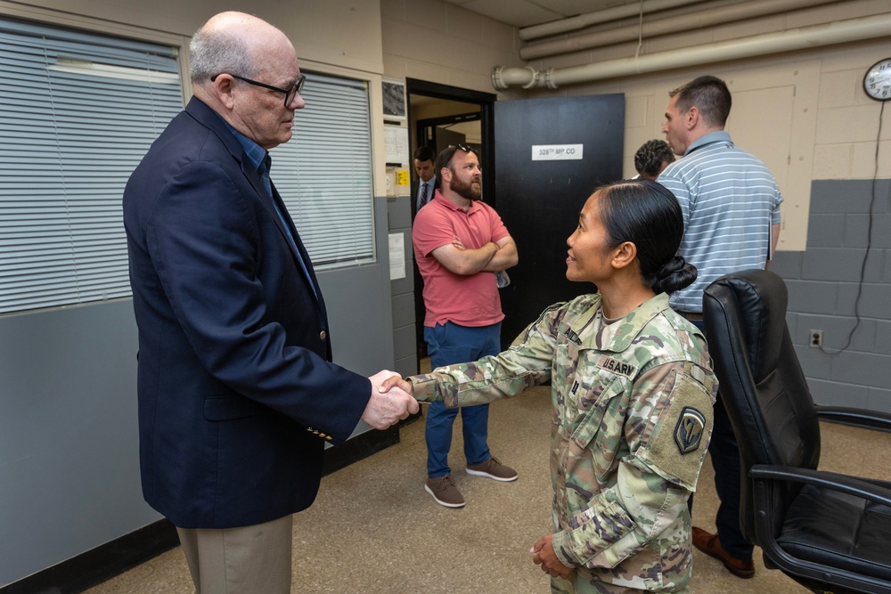 Congressional staff visits Cherry Hill National Guard Armory