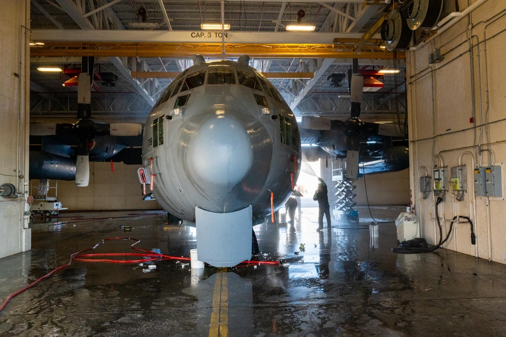 C-130 Hercules wash day