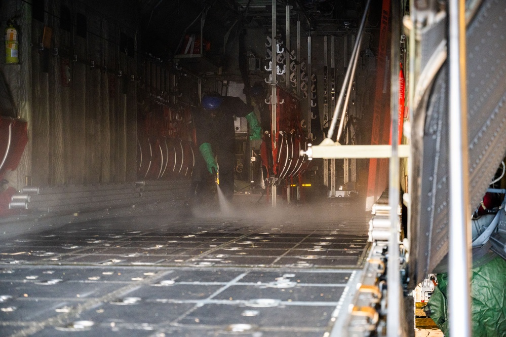 C-130 Hercules wash day