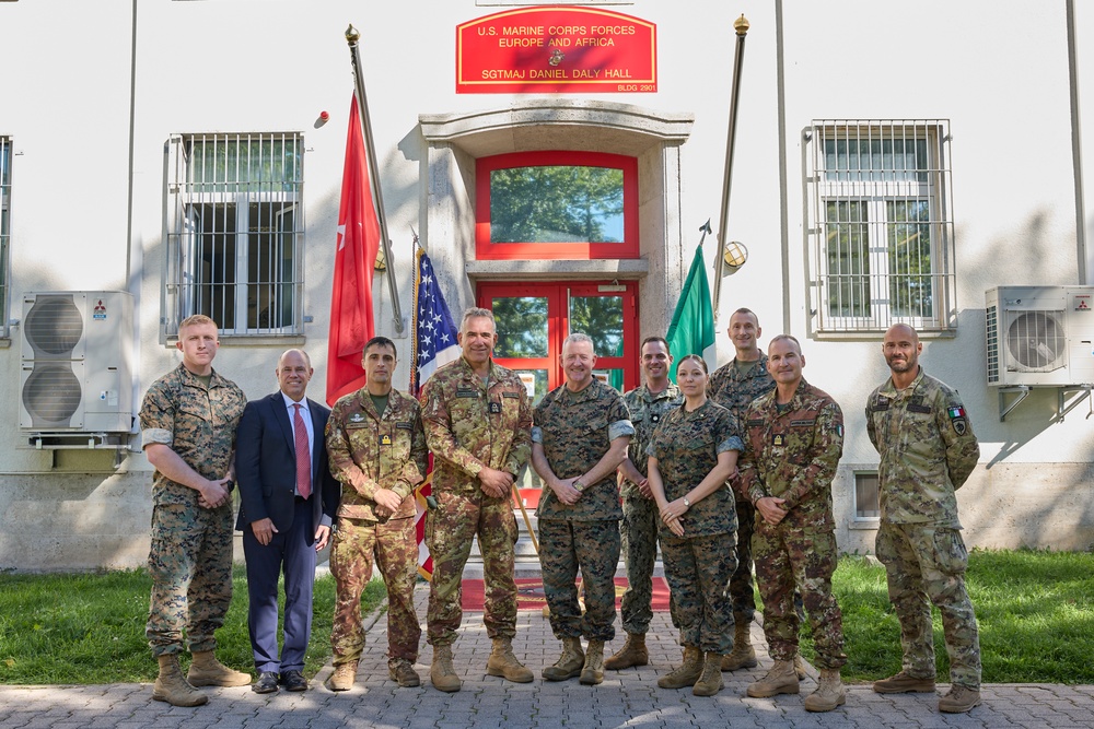 Rear Adm. Massimiliano Grazioso visits MARFOREUR/AF