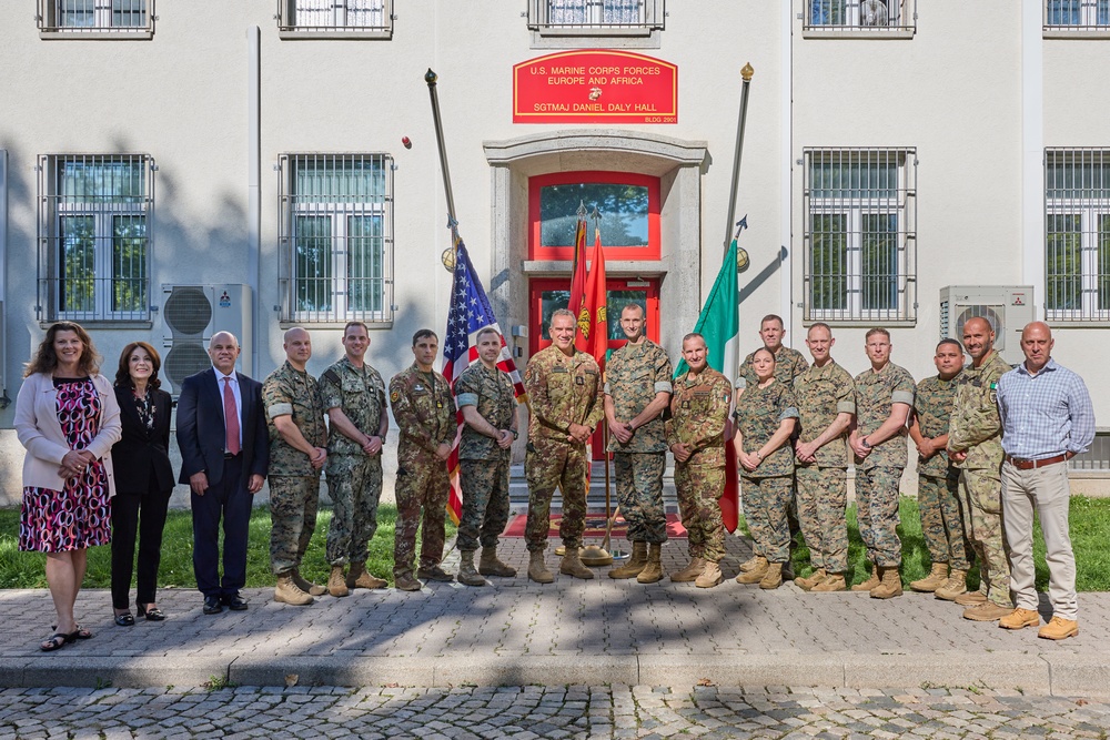 Rear Adm. Massimiliano Grazioso visits MARFOREUR/AF