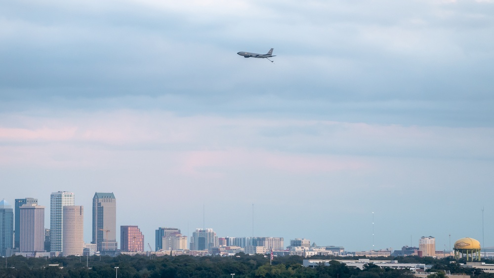 Monday Night Football flyover in Tampa