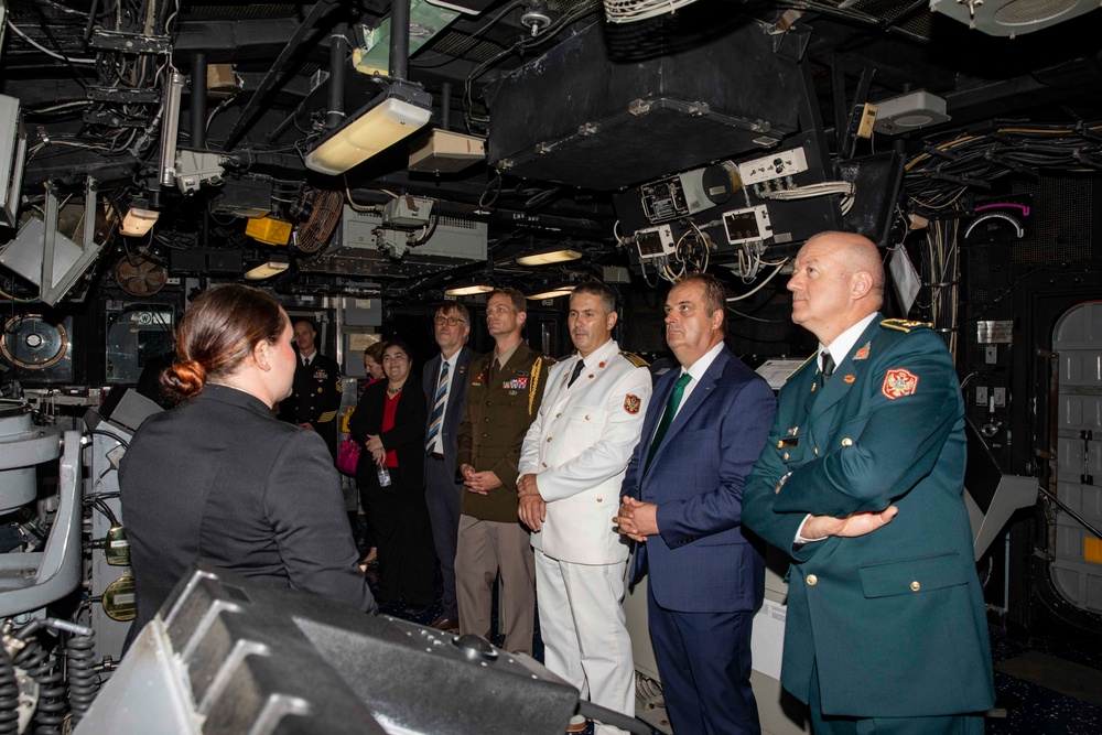 USS Normandy Hosts Reception in Bar, Montenegro