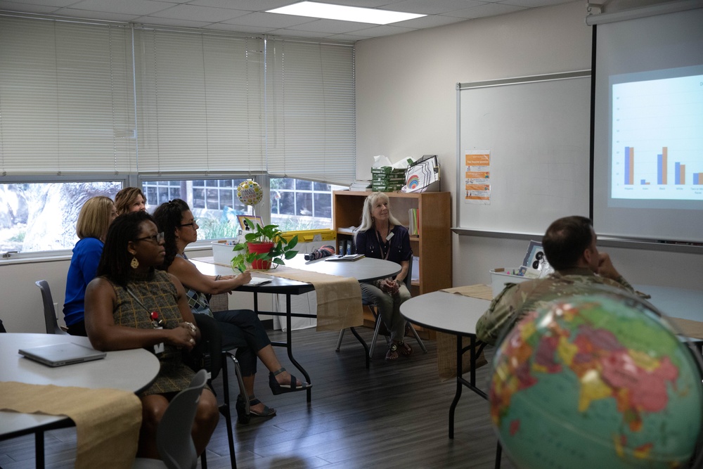 Mrs. Kimberly Weimer, Spouse of SMA Weimer, visits Fort Cavazos