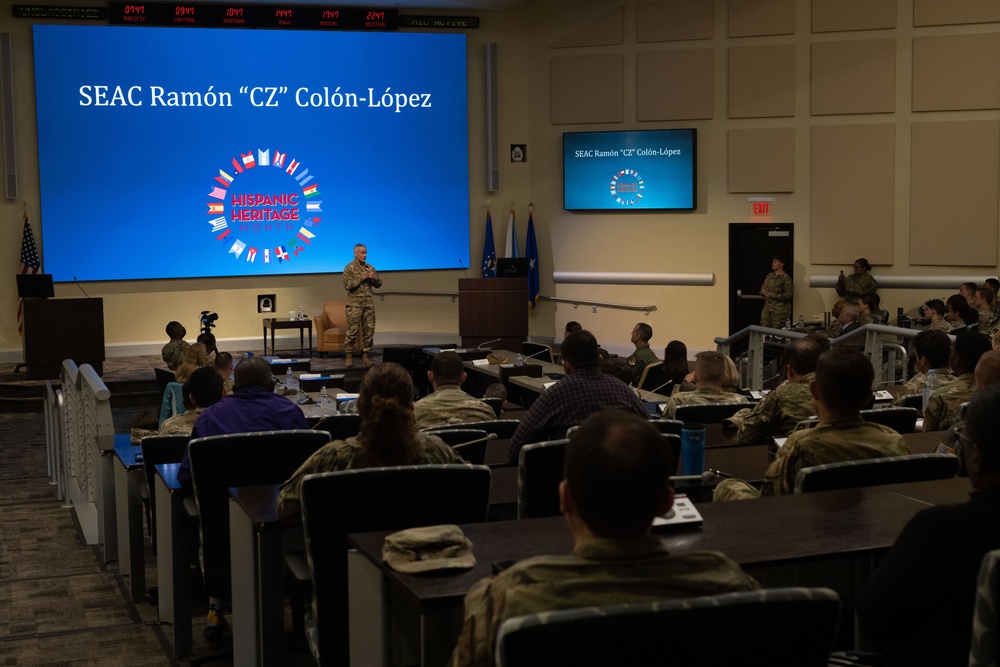 Joint Base Andrews welcomes top enlisted service member for Hispanic Heritage Month