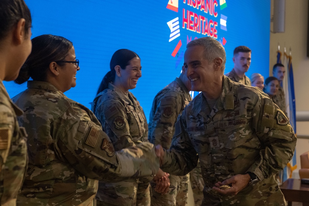 Joint Base Andrews welcomes top enlisted service member for Hispanic Heritage Month