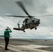 George Washington Commanding Officer Flies MH-60R Sea Hawk Helicopter