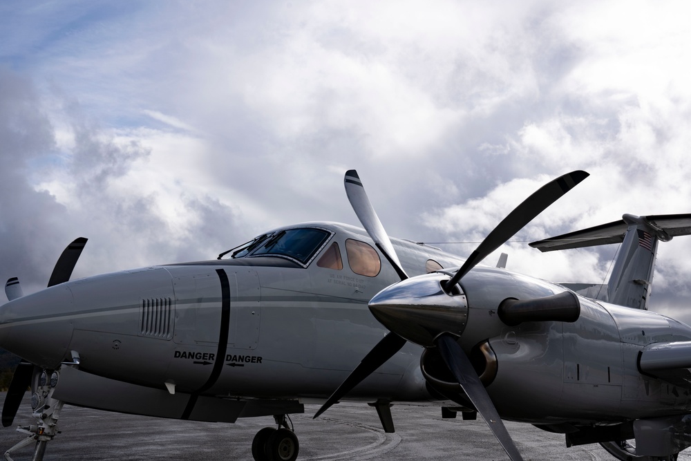 C-12F Hurons support Indian Mountain Long Range Radar Station